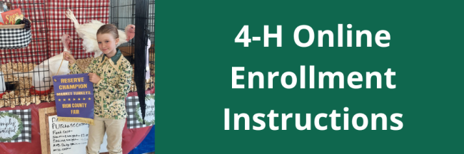 4-H Online Enrollment Instructions Link