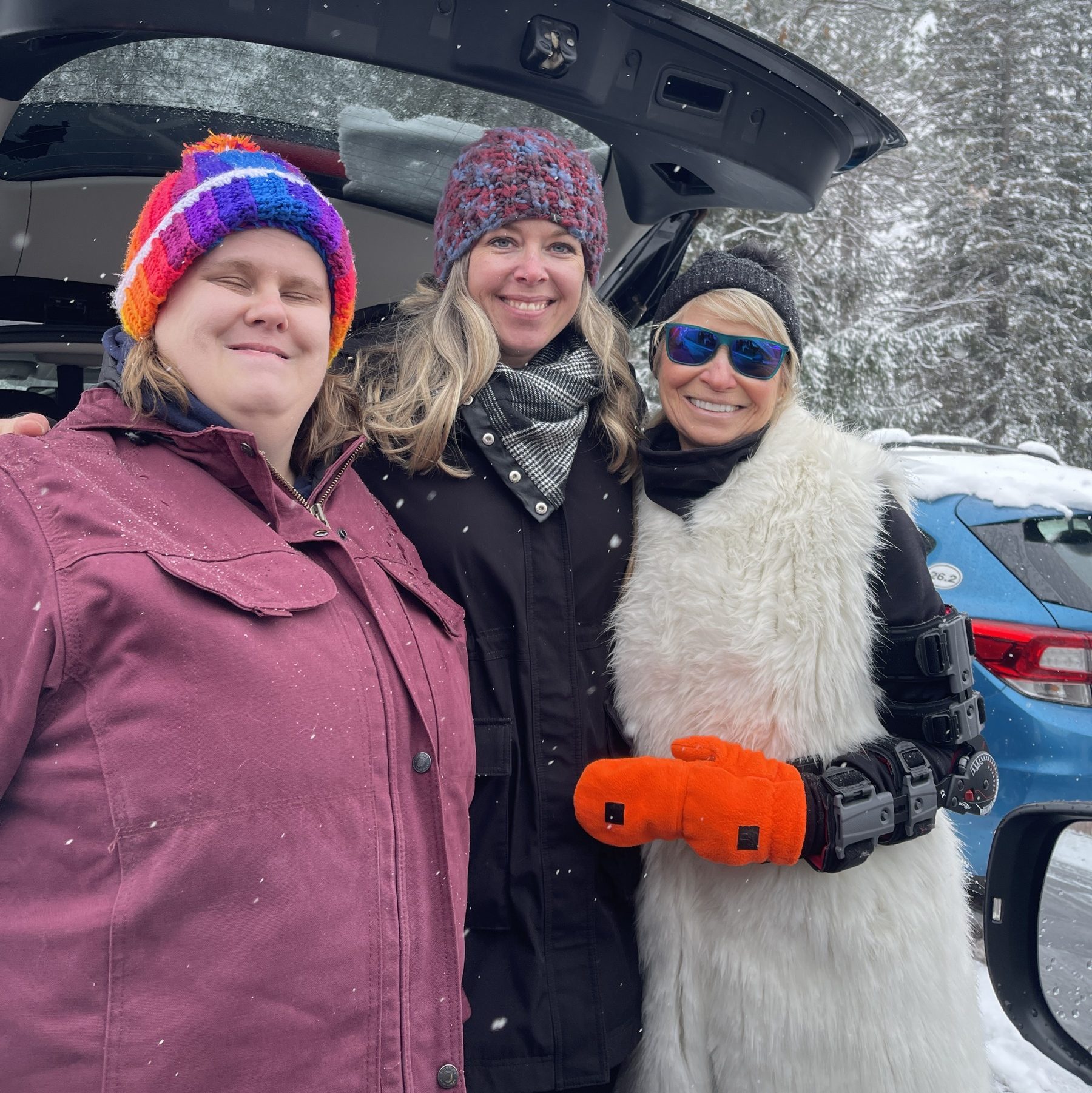 Iron County Mobile Food Pantry Volunteers, Samantha Ratkowski, Extension Iron County Office Manager, Rebecca Holm, and Joyce Gayan